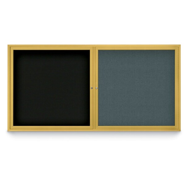 Corkboard, Medium Grey/Bronze, 72"x36"